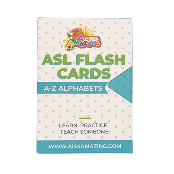 ASL alphabet flash cards